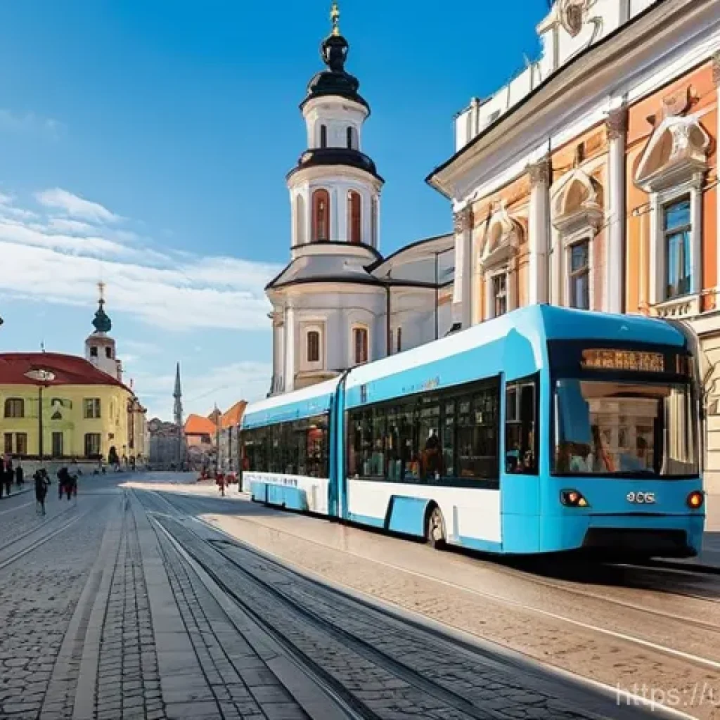리투아니아 소비에트 시대 유산 - **Vilnius Architectural Contrast: A Blend of Eras**
    A vibrant street scene in Vilnius, Lithuania...