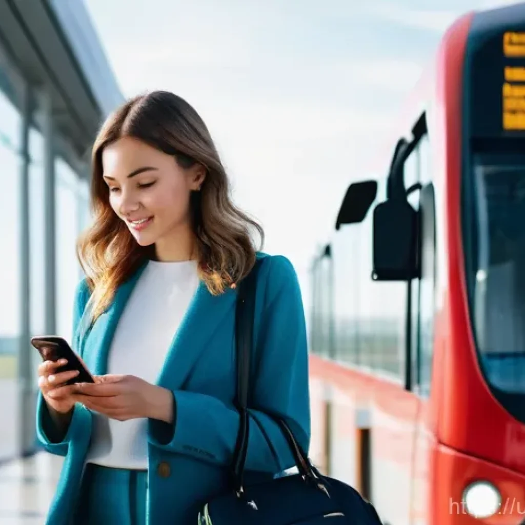 리투아니아에서 대중교통 이용법 - **Prompt:** "A vibrant, panoramic view of a modern traveler, a young woman in her late 20s, with a s...